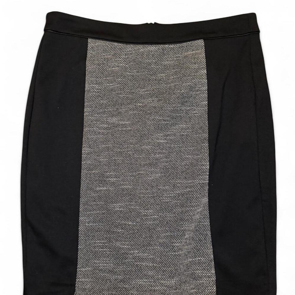 Dana Buchman Black & Gray Colorblock Pencil Skirt Size 10 - Picture 2 of 4